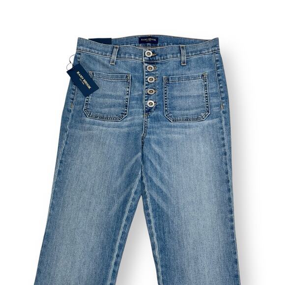 Ramy Brook Cindy High Rise Flare Jeans Size 30 Button Fly Light Wash NWT $245 - Picture 3 of 12